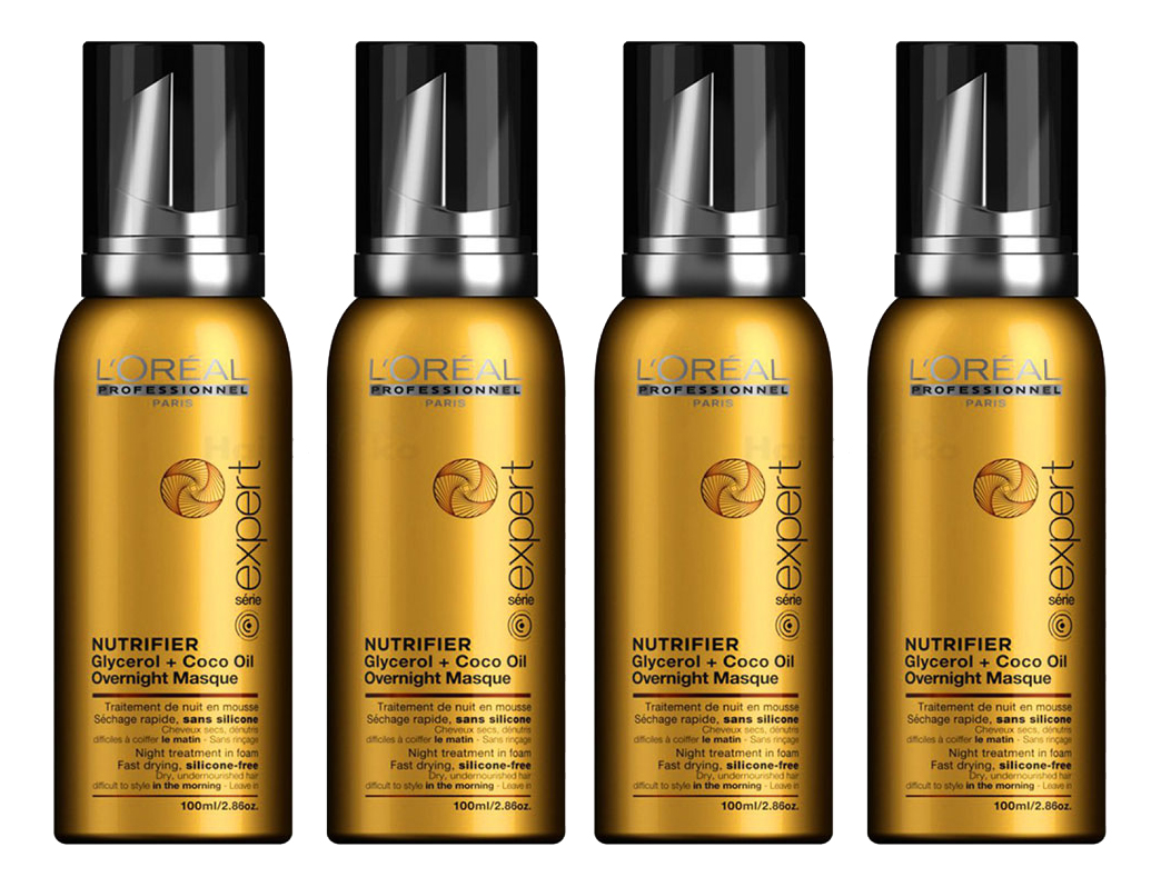 Loreal Serie Expert Nutrifier Glycerol & Coco Oil Overnight Masque 4x100ml = 400ml