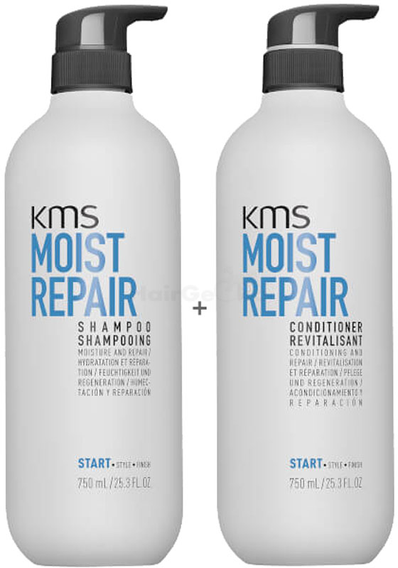 KMS California MOISTREPAIR Set - Shampoo 750ml + Conditioner 750ml - NEU