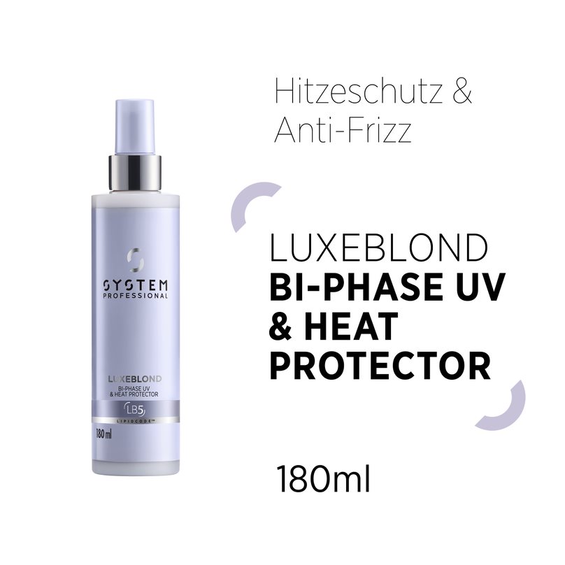 System Professional LipidCode LuxeBlond Bi-Phase UV & Heat Protector 180 ml