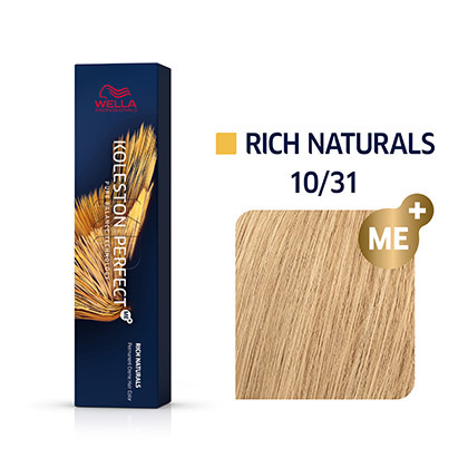 Wella KOLESTON PERFECT Rich Naturals 10/31 Hell-Lichtblond Gold-Asch 60ml