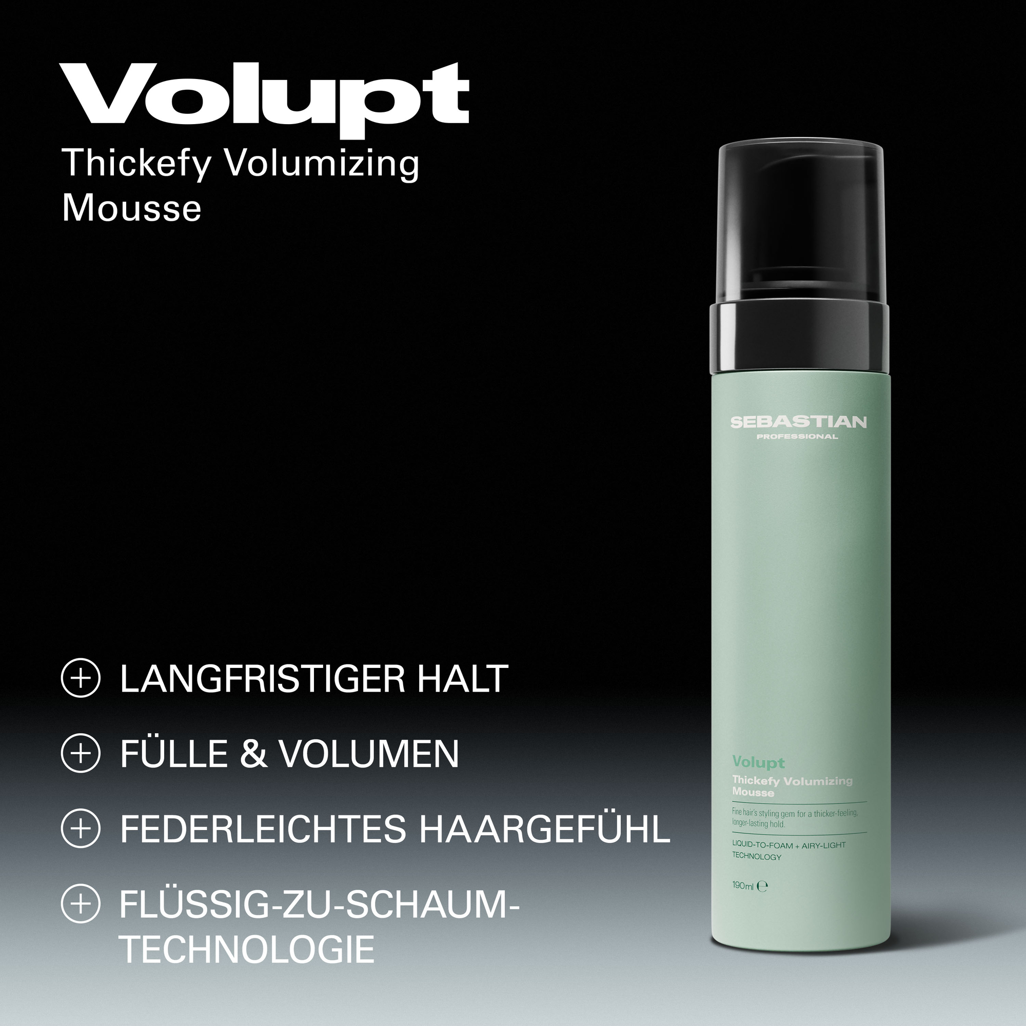 Sebastian Professional Volupt Volumen Routine – 4-teiliges Pflege- & Styling Set für sichtbar mehr Fülle