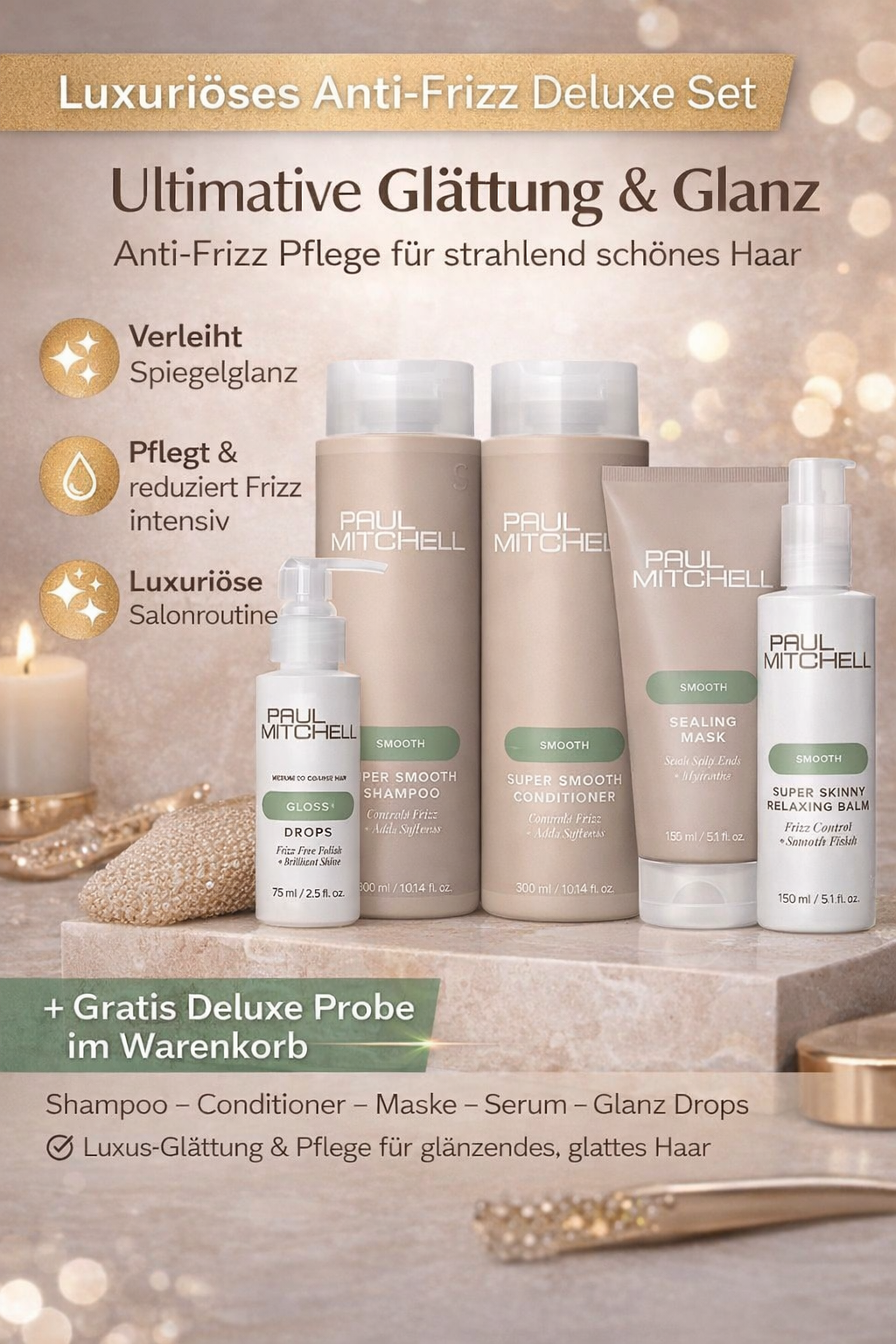 Paul Mitchell Super Smooth Anti-Frizz Set - Ultimate Smooth & Shine