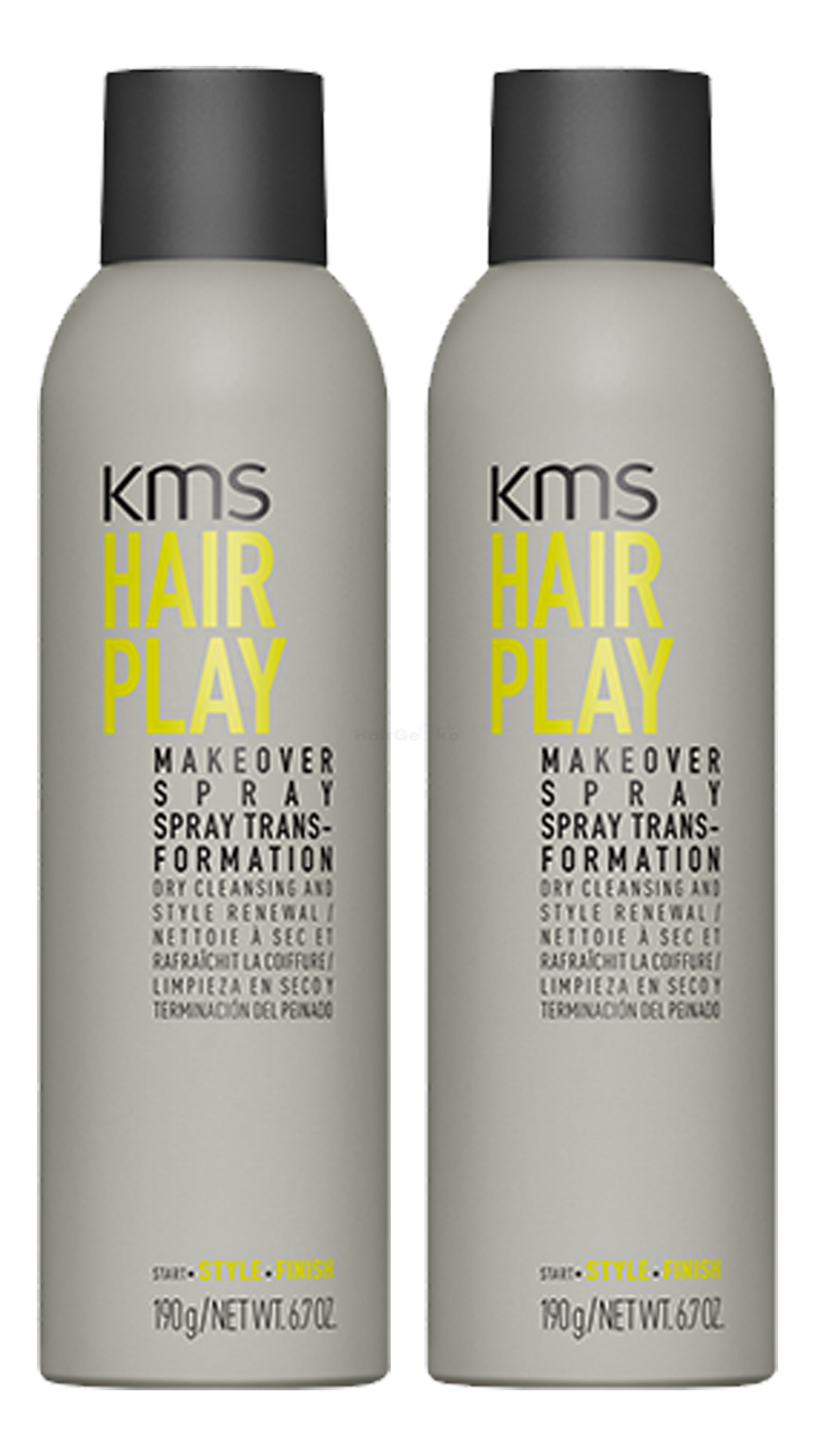 KMS California HAIRPLAY Makeover Spray Voc >55% 250ml x2 = 500ml - NEU