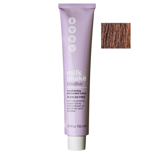 Milk_shake Creative Conditioning Permanent Colour 100ml 5.431 Copper Gold Ash Light Brown