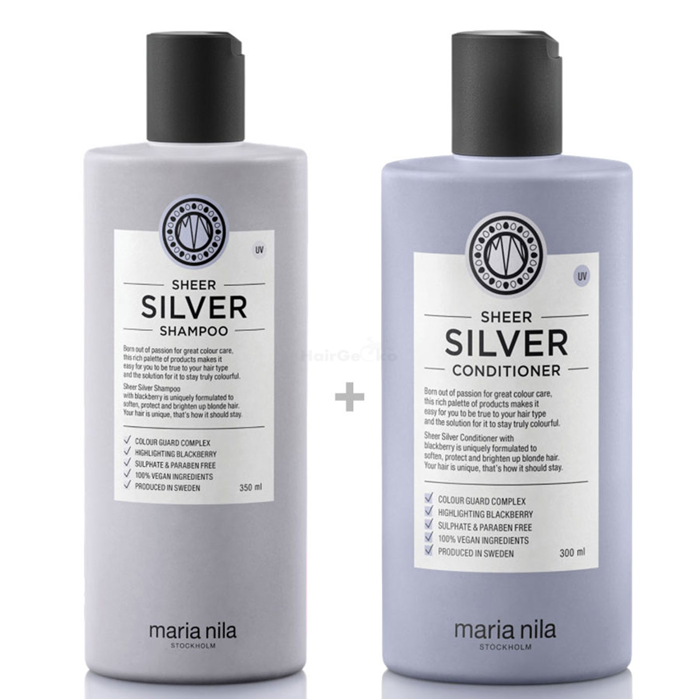 Maria Nila Sheer Silver Set - Shampoo 350 ml + Conditioner 300 ml