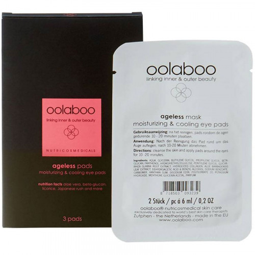 Oolaboo Ageless Moisturizing & Cooling Eye Pads 3x2 Stück