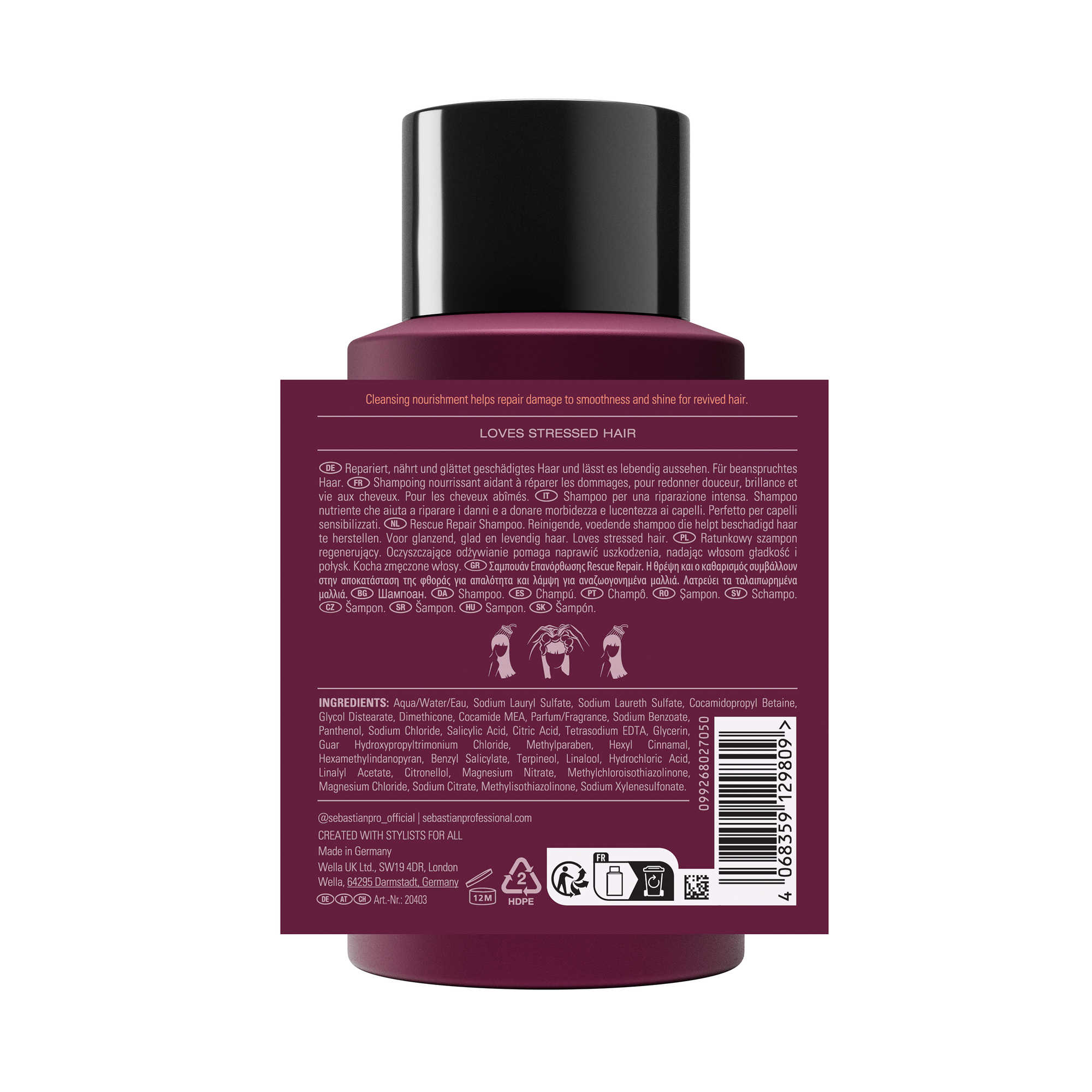 Sebastian Penetraitt Rescue Repair Shampoo 280 ml