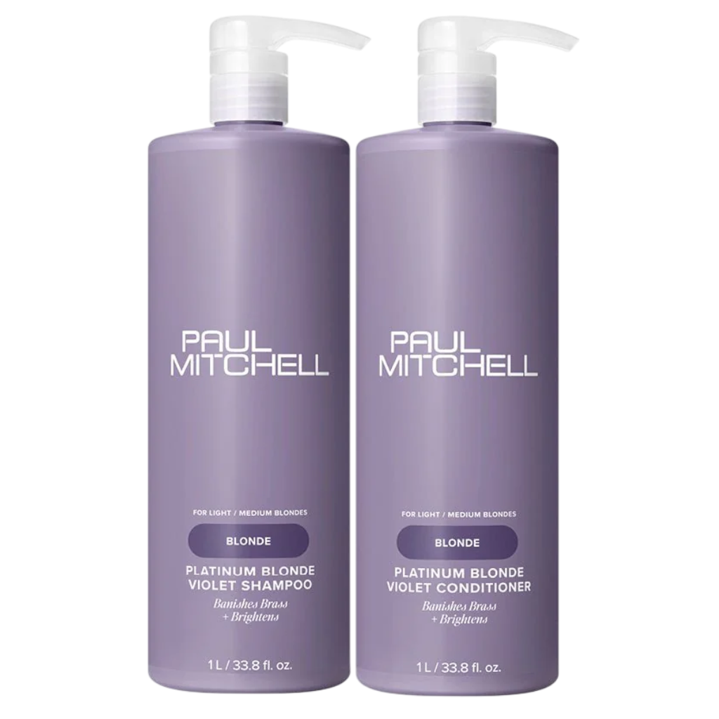 Paul Mitchell Platinum Blonde Violet Set - Shampoo 1000ml + Conditioner 1000ml