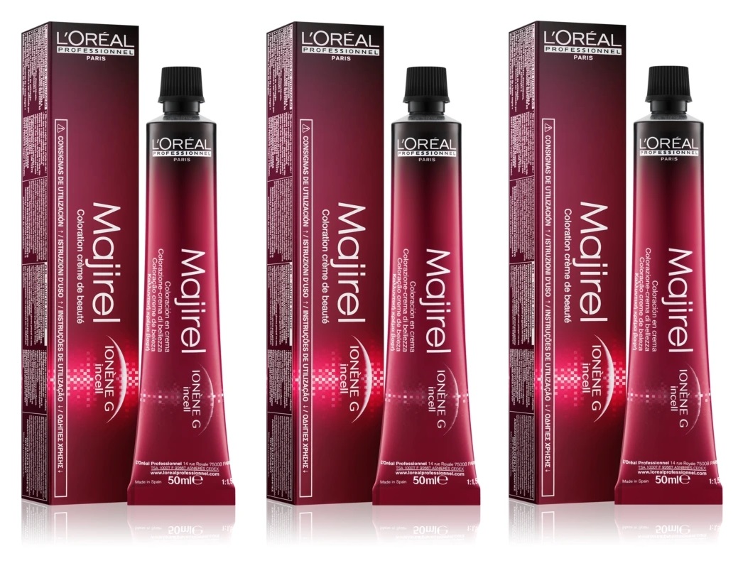 LOreal Professionnel Majirel Haarfarbe Set - 3x 50ml = 150ml (Farbe:9,12)