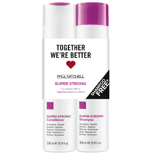 Paul Mitchell Super Strong Conditioner 300ml + Shampoo 300ml