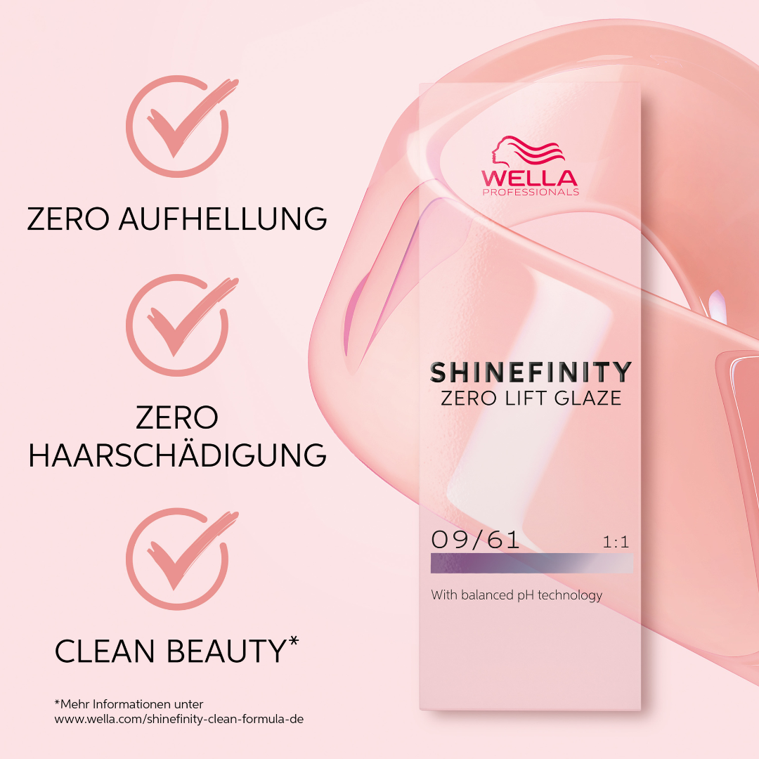 Wella Shinefinity Zero Lift Glaze 09/81 60 ml + Bottle Activator 60 ml