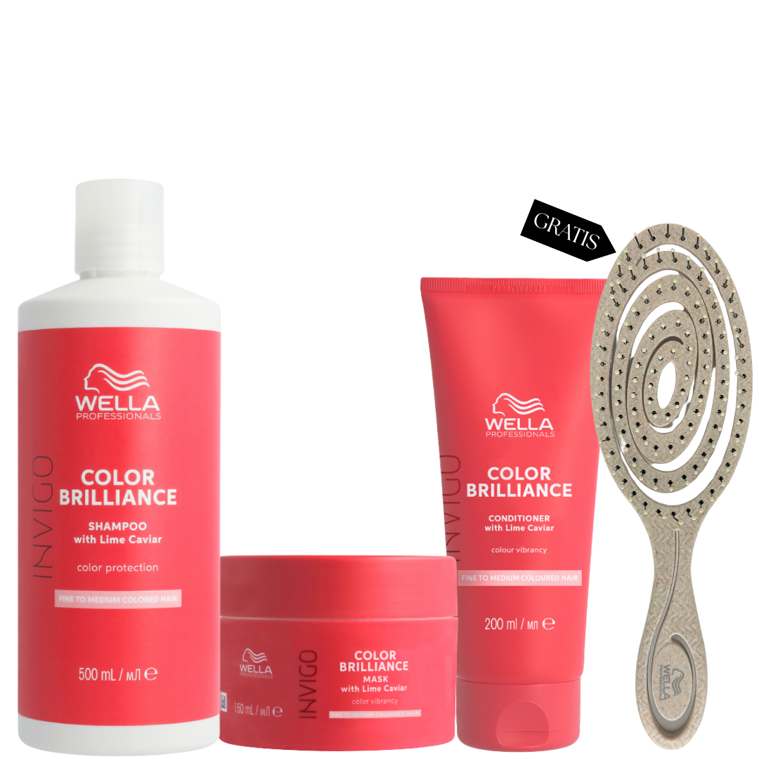 Wella Invigo Color Brilliance Set for Fine/Normal Hair + gratis Wella Haarbürste Wella Invigo Color Brilliance Set for Fine/Normal Hair + gratis Wella Haarbürste