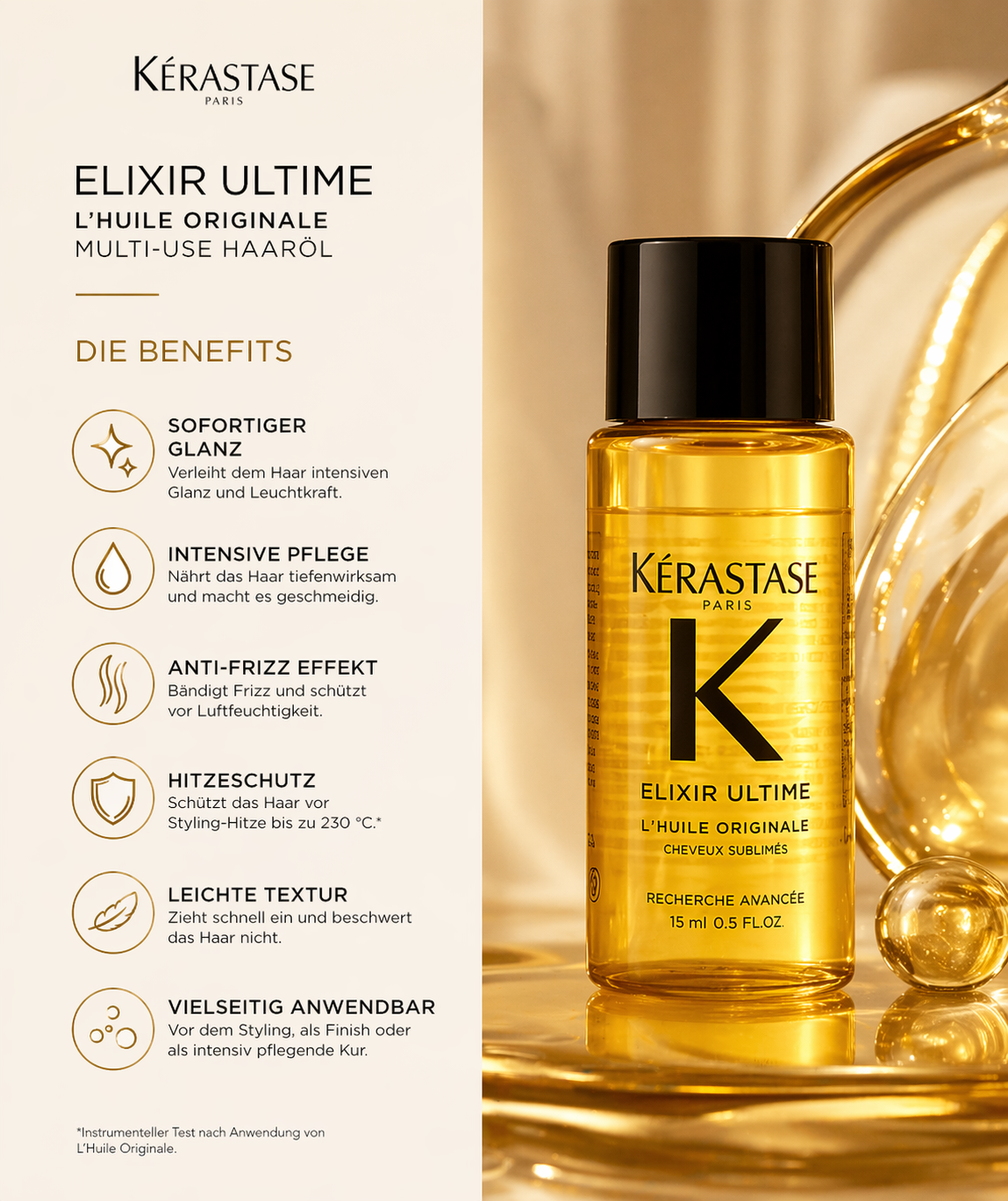Kérastase Mini Haaröl Duo – Elixir Ultime 15 ml & Gloss Absolu 15 ml