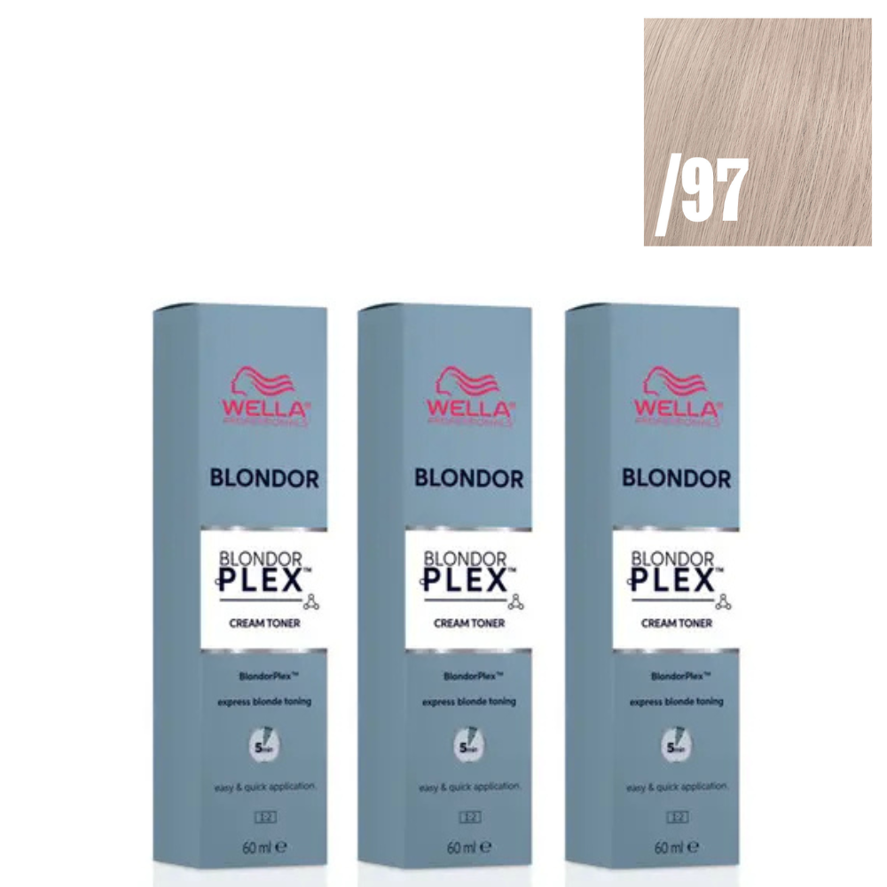 Wella BlondorPlex Cream Toner 3x 60 ml - /97 Scandi Beige