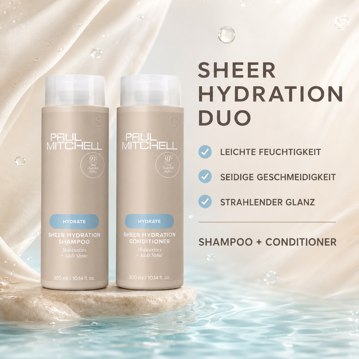 Paul Mitchell Instant Moisture Conditioner 200ml + Shampoo 300ml