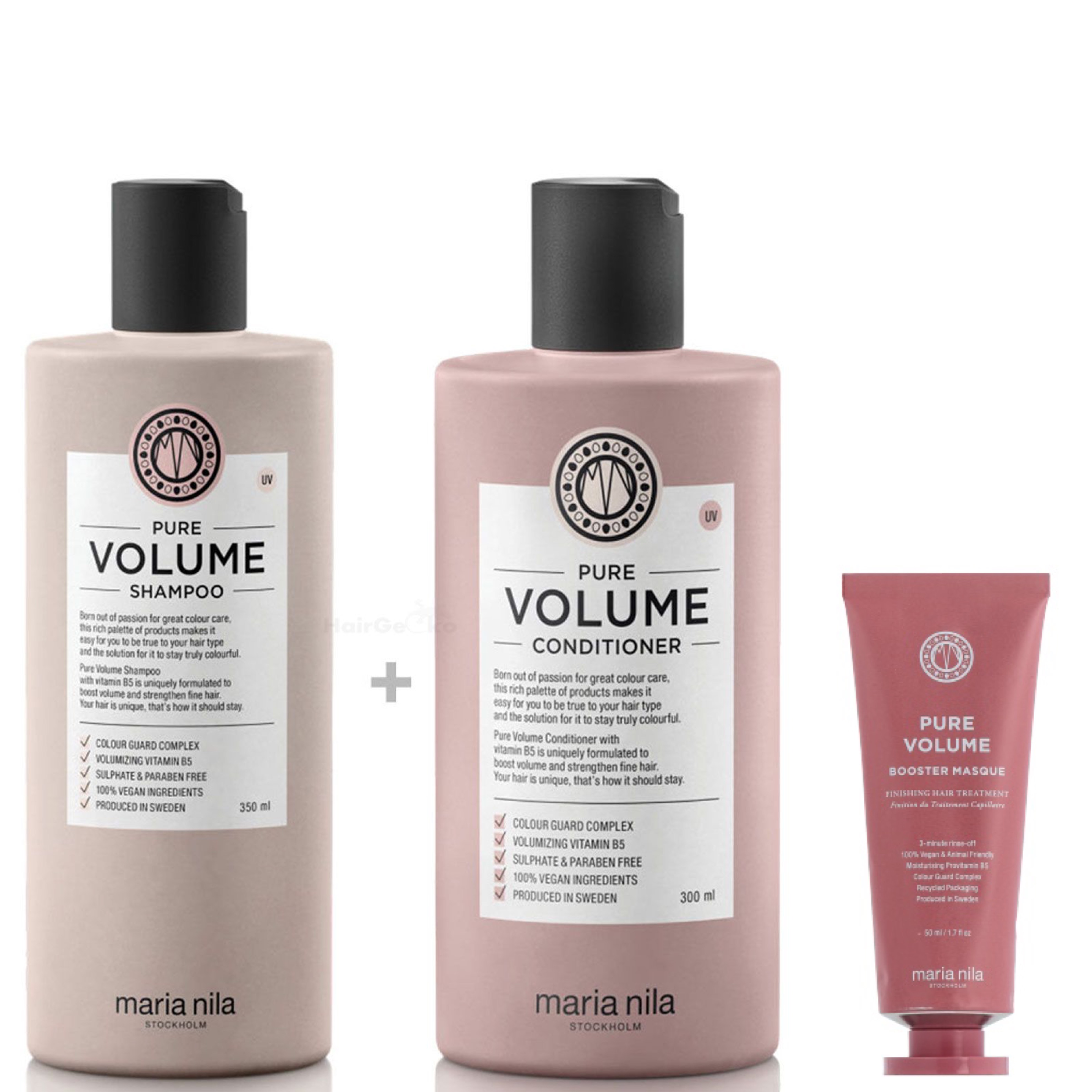 Maria Nila Pure Volume Set + Booster Masque