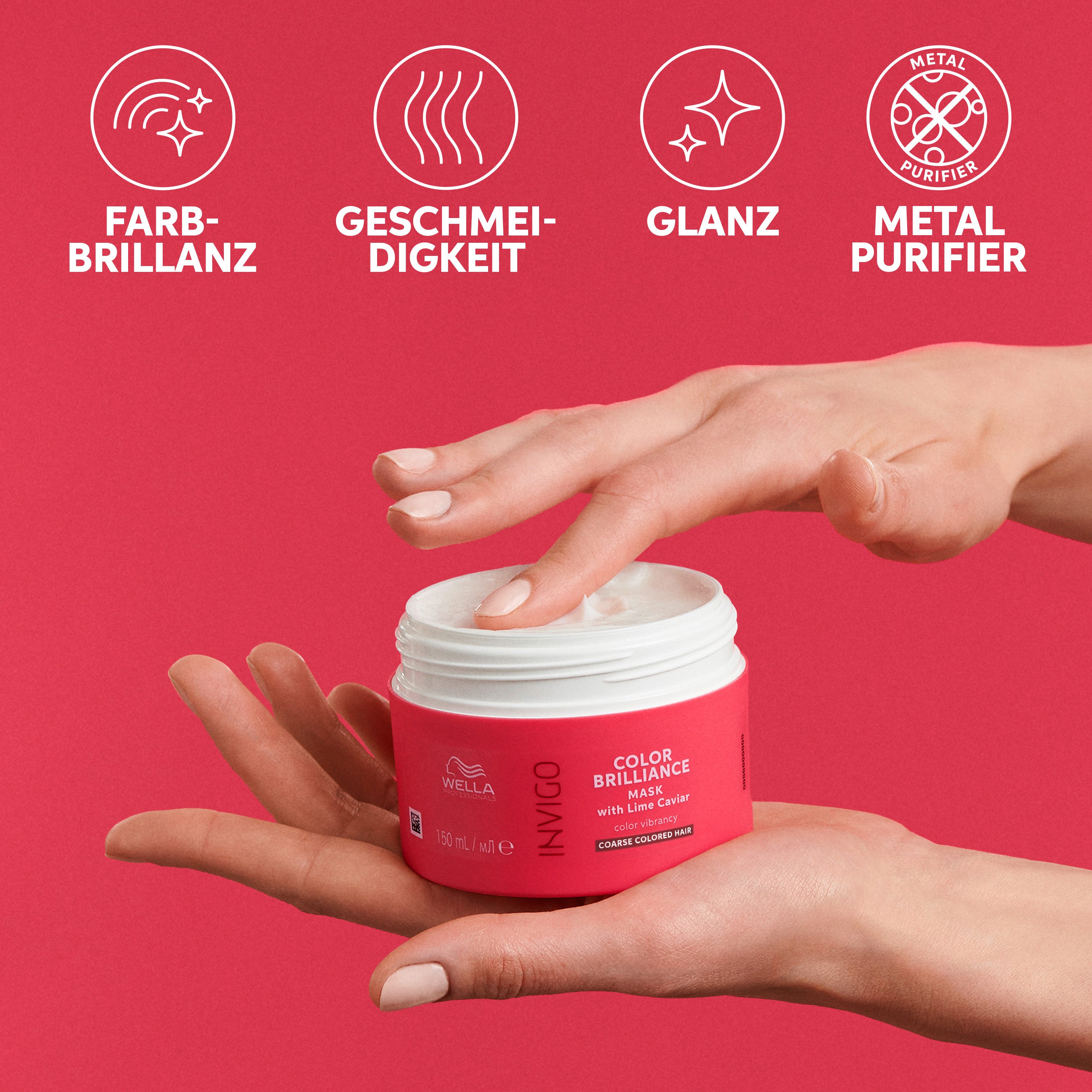 Wella Invigo Color Brilliance Set for Coarse Hair + gratis Wella Haarbürste