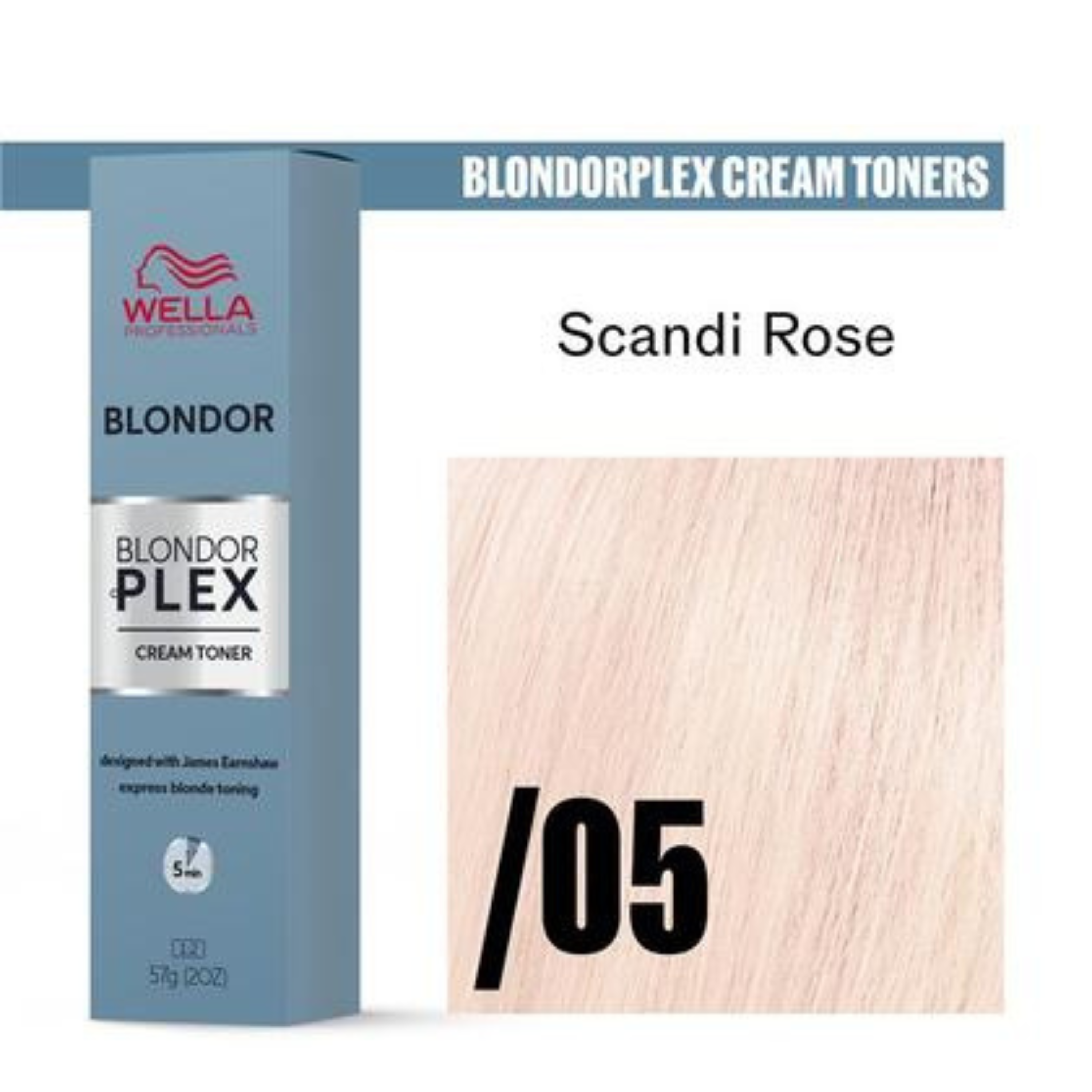 Wella BondorPlex Cream Toner /05 Scandi Rose + Welloxon Perfect 9% 60 ml