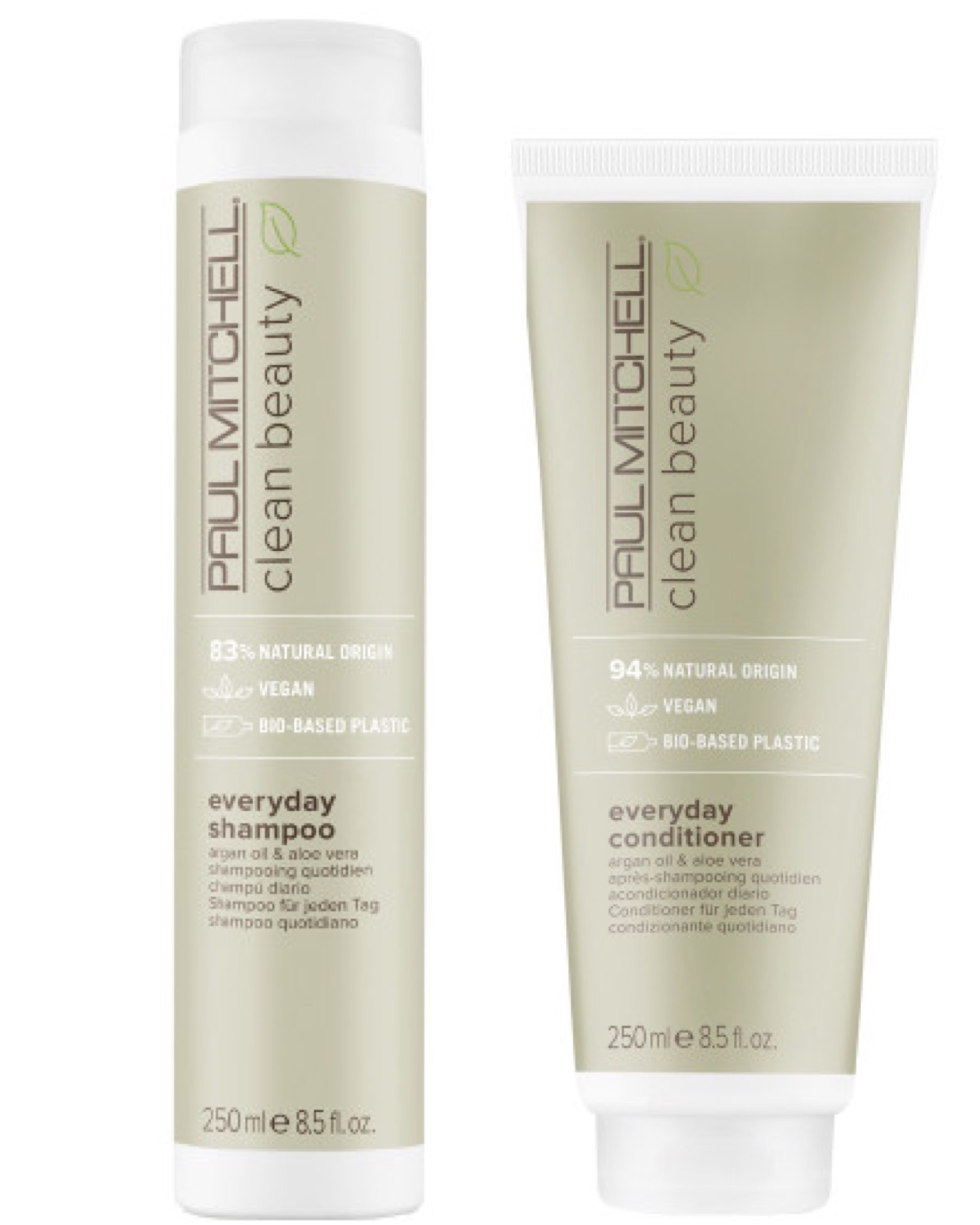 Paul Mitchell Clean Beauty Everyday Duo - Everyday Shampoo 250ml + Everyday Conditioner 250ml