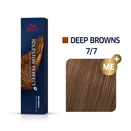 Wella KOLESTON PERFECT Deep Browns 7/7 Mittelblond Braun 60ml