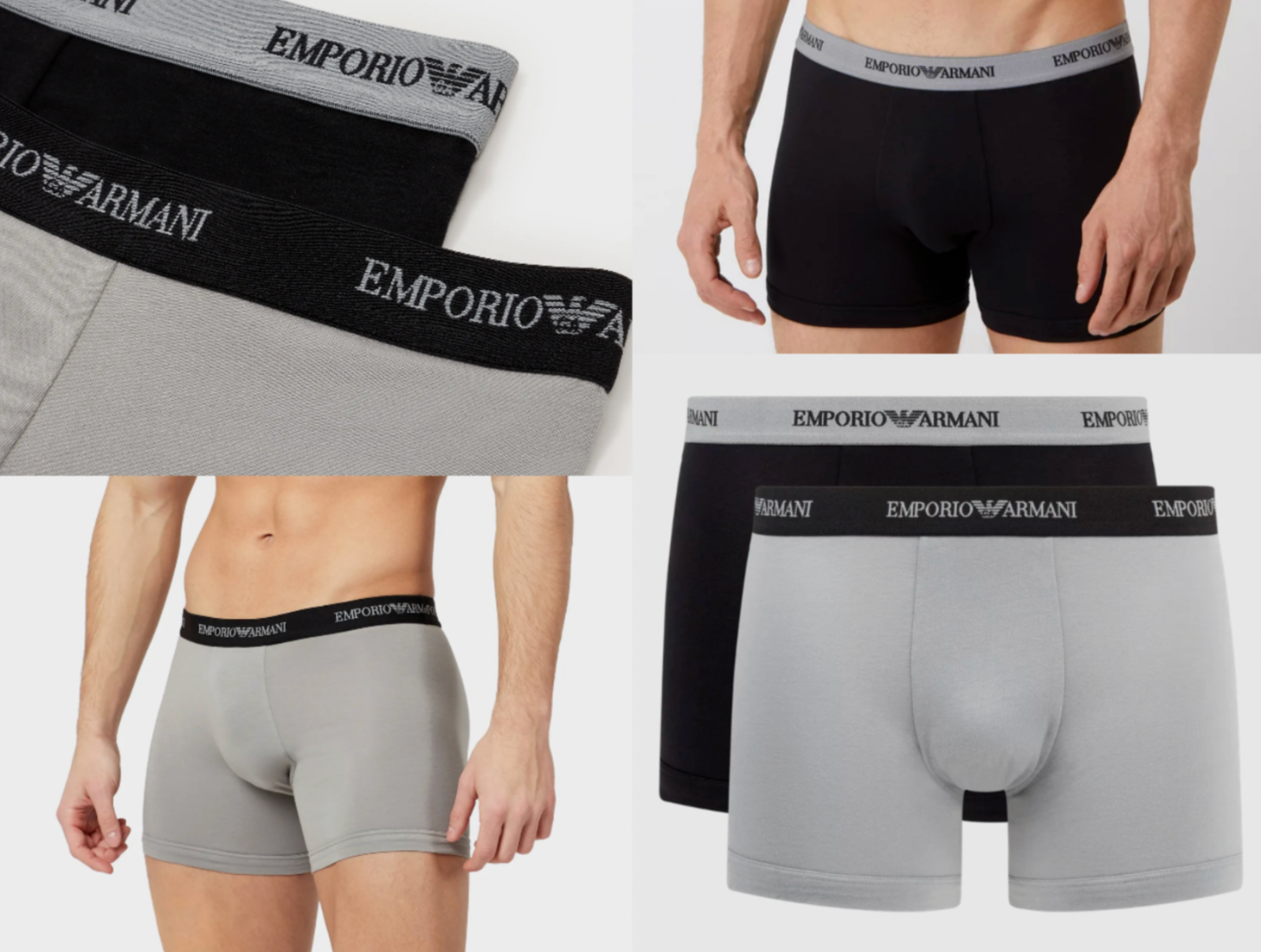 Emporio Armani Stretch Cotton Trunk 2 Pack Größe M