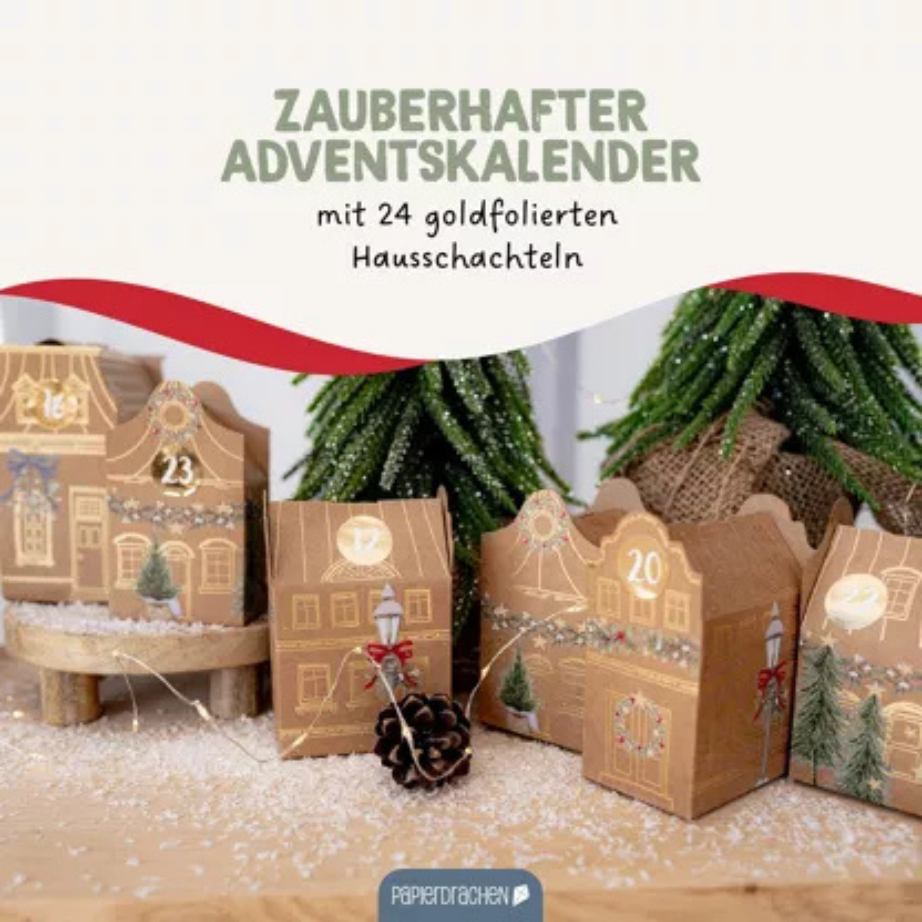 Papierdrachen Adventskalender zum Selbstbefüllen - Altstadt
