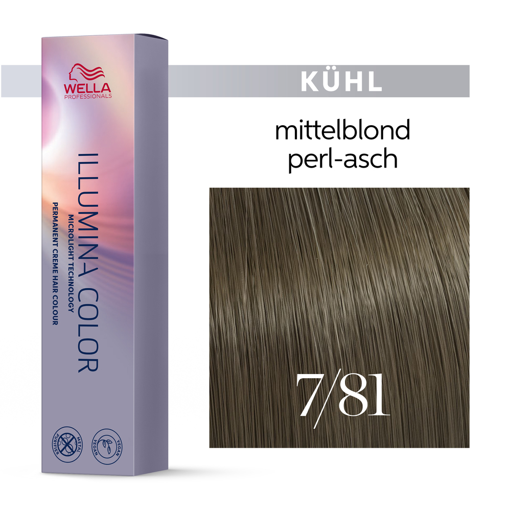 Wella Illumina Farbe 7/81 60 ml + Welloxon Perfect 6% 60 ml