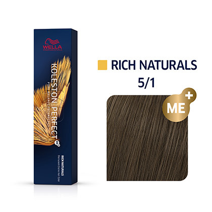 Wella KOLESTON PERFECT Rich Naturals 5/1 Hellbraun Asch 60ml
