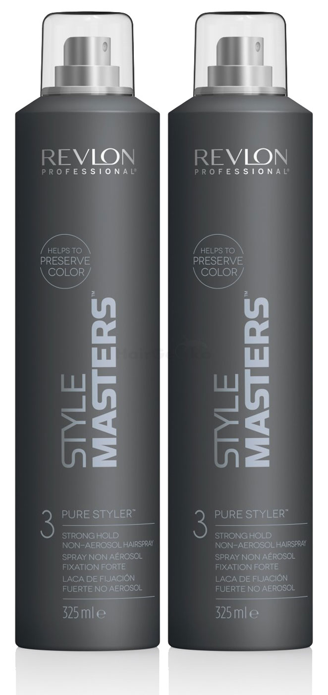 Revlon Style Masters 3 Pure Styler Strong Hold Non-Aerosol Haarspray 2x 325ml = 650ml