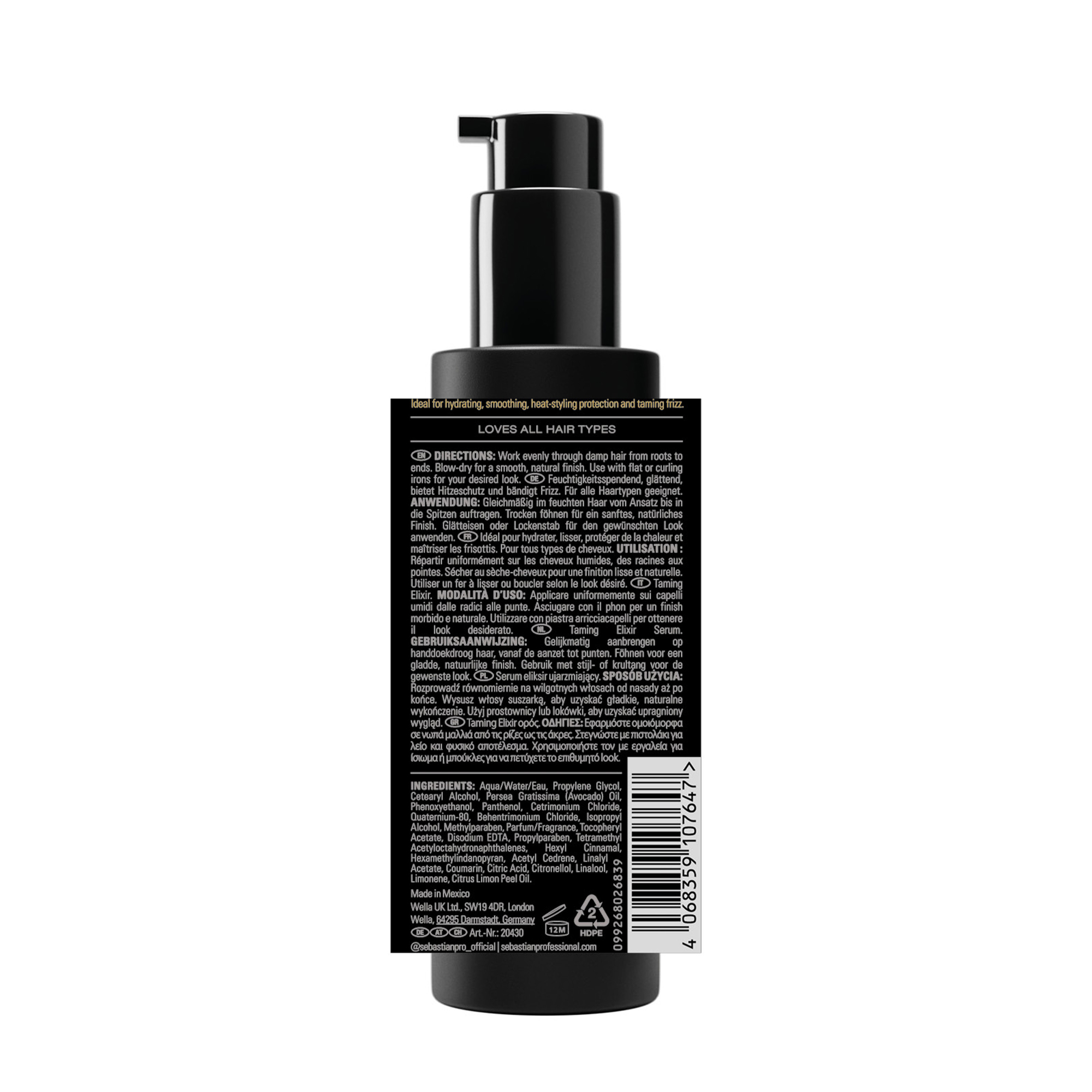 Sebastian Dark Oil Taming Elixir 140 ml