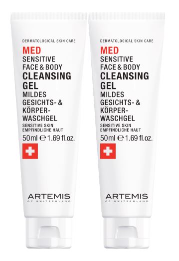 Artemis MED Sensitive Face & Body Cleansing Gel 2x50ml = 100ml