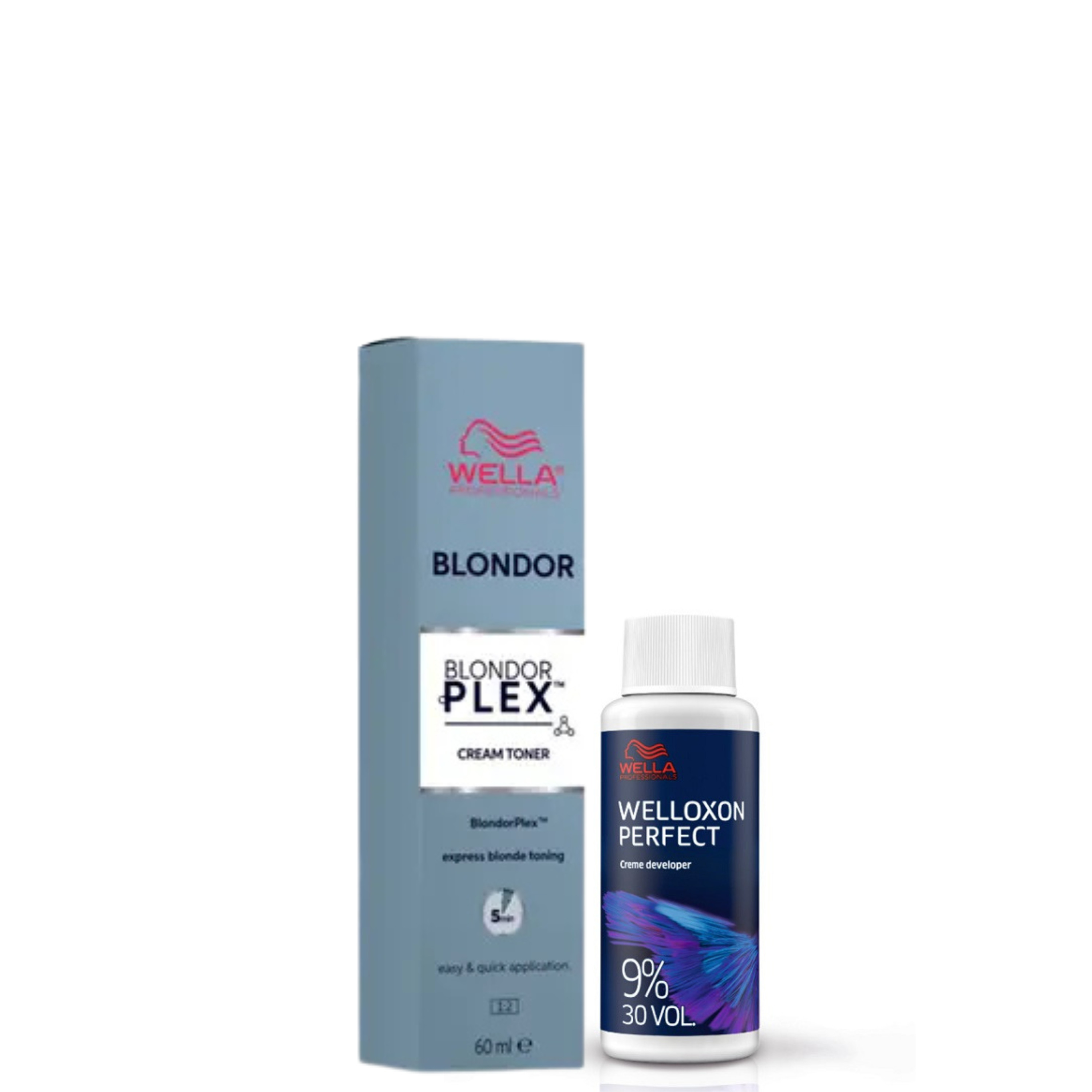 Wella BondorPlex Cream Toner /05 Scandi Rose + Welloxon Perfect 9% 60 ml