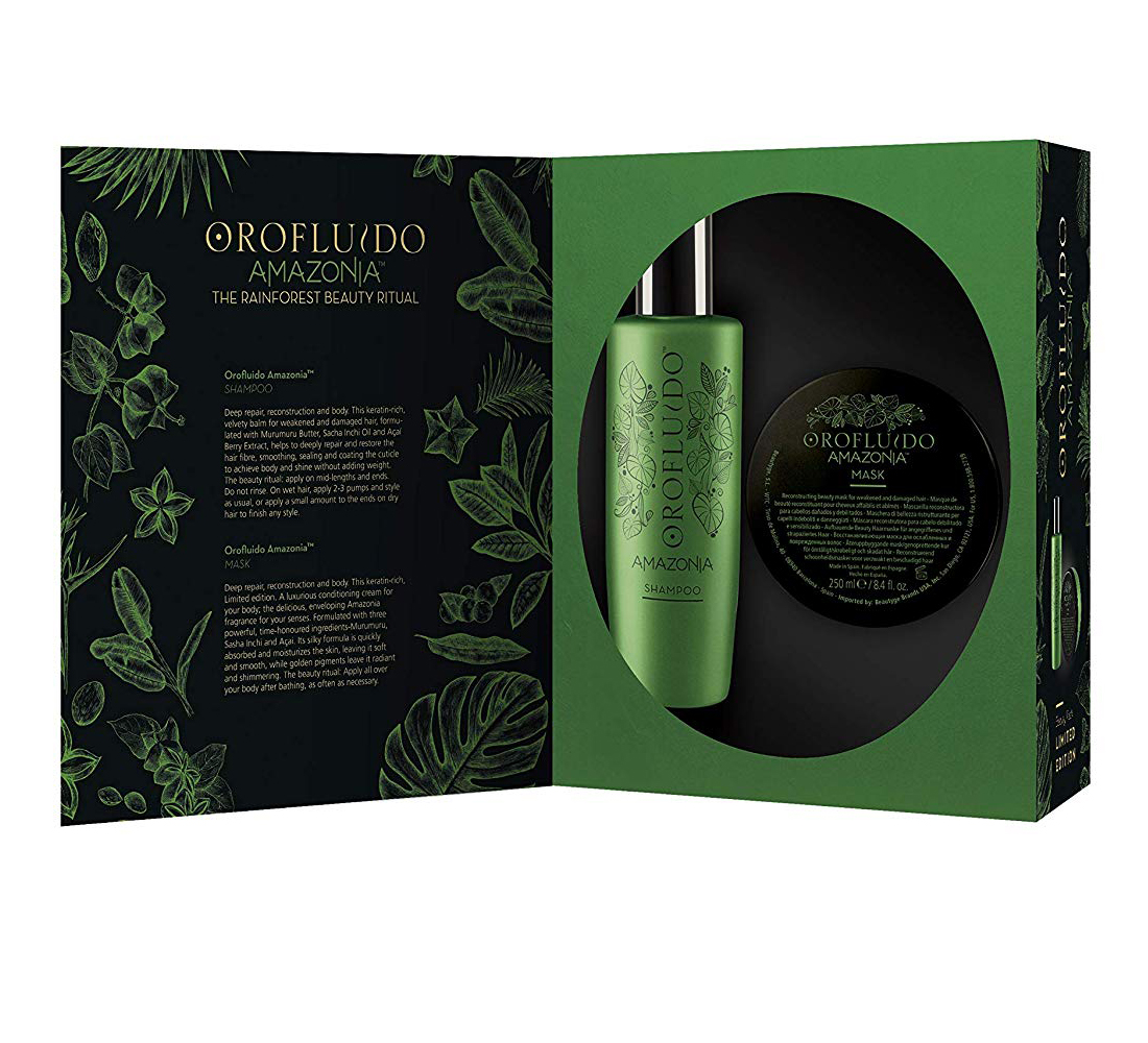OROFLUIDO Amazonia Geschenkbox Set - Shampoo 200ml + Mask 250 ml