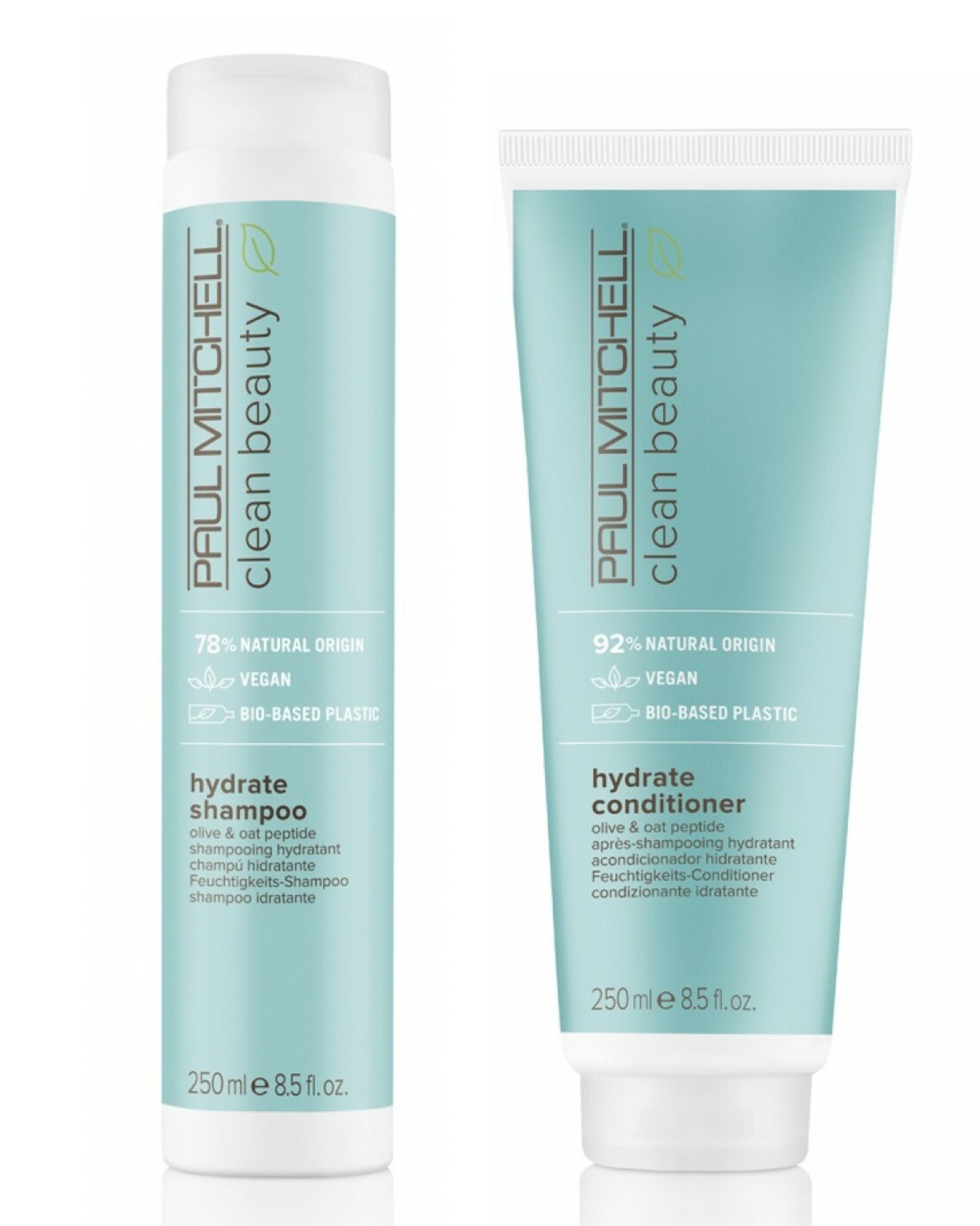 Paul Mitchell Clean Beauty Hydrate Duo - Hydrate Shampoo 250ml + Conditioner 250ml