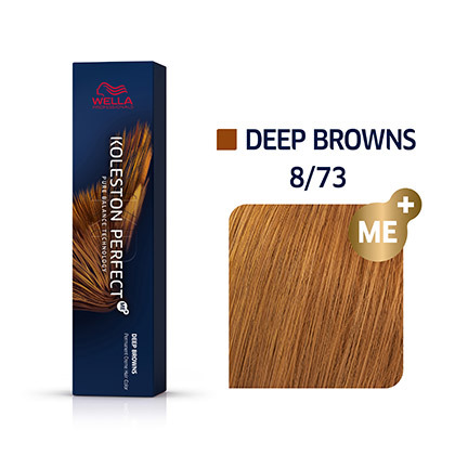 Wella KOLESTON PERFECT Deep Browns 8/73 Hellblond Braun-Gold 60ml