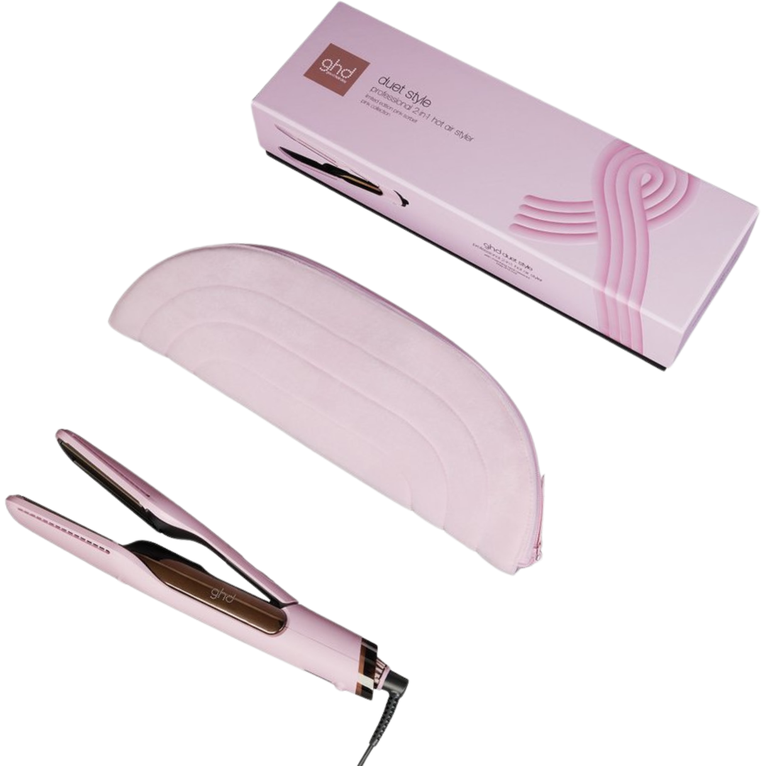 ghd Duet Style Pink Sorbet Set – Limited Edition inkl. Straight On Spray & Hitzeschutztasche