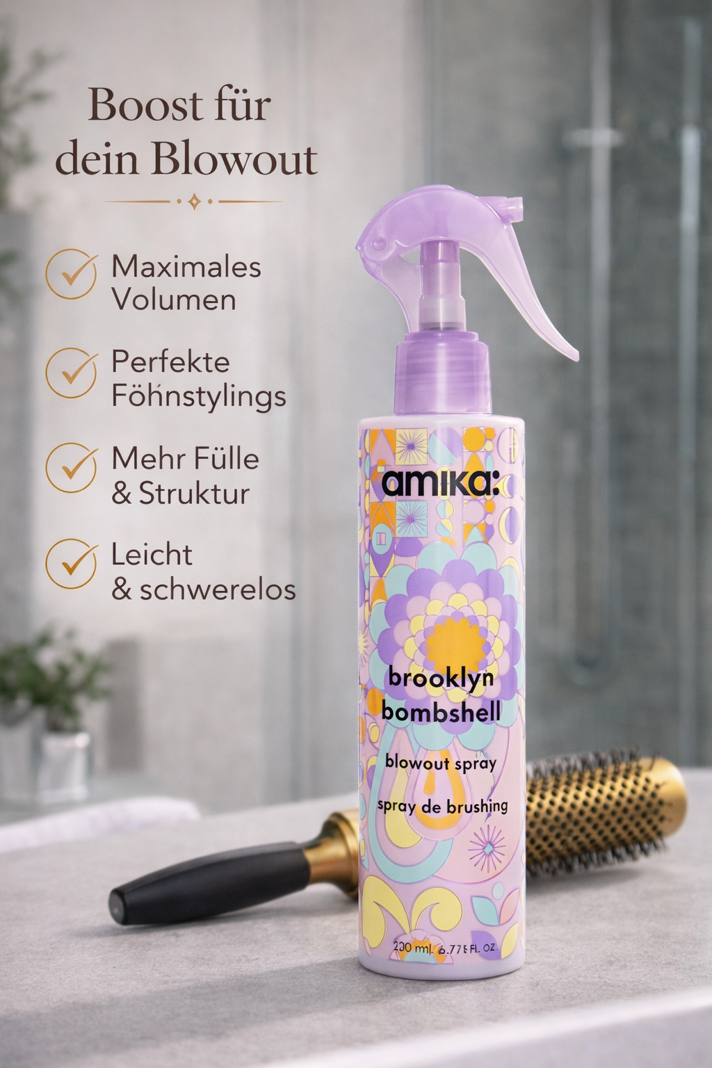 Amika Brooklyn Bombshell Blowout Spray 200 ml
