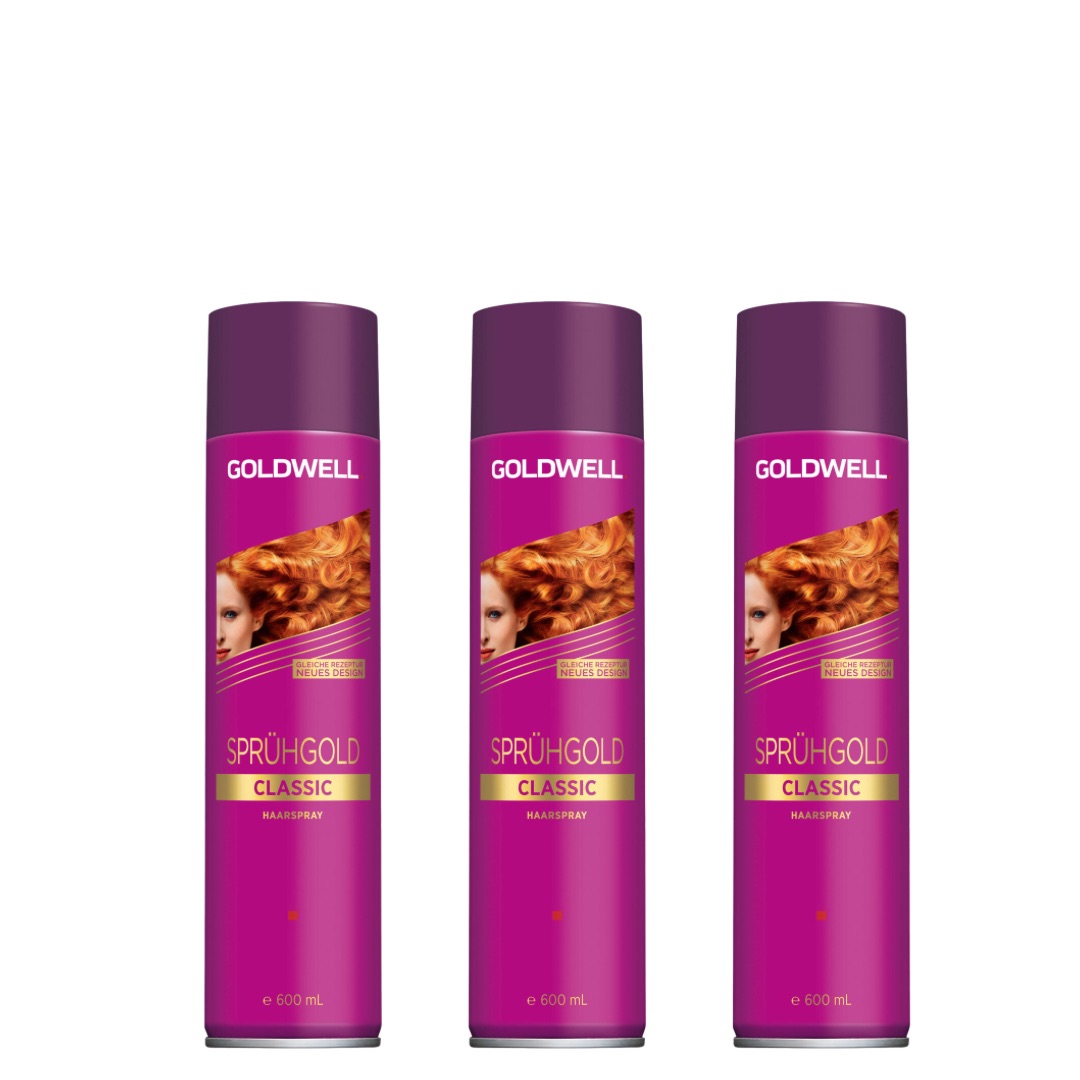 Goldwell Sprühgold Haarspray Set 3x 600 ml