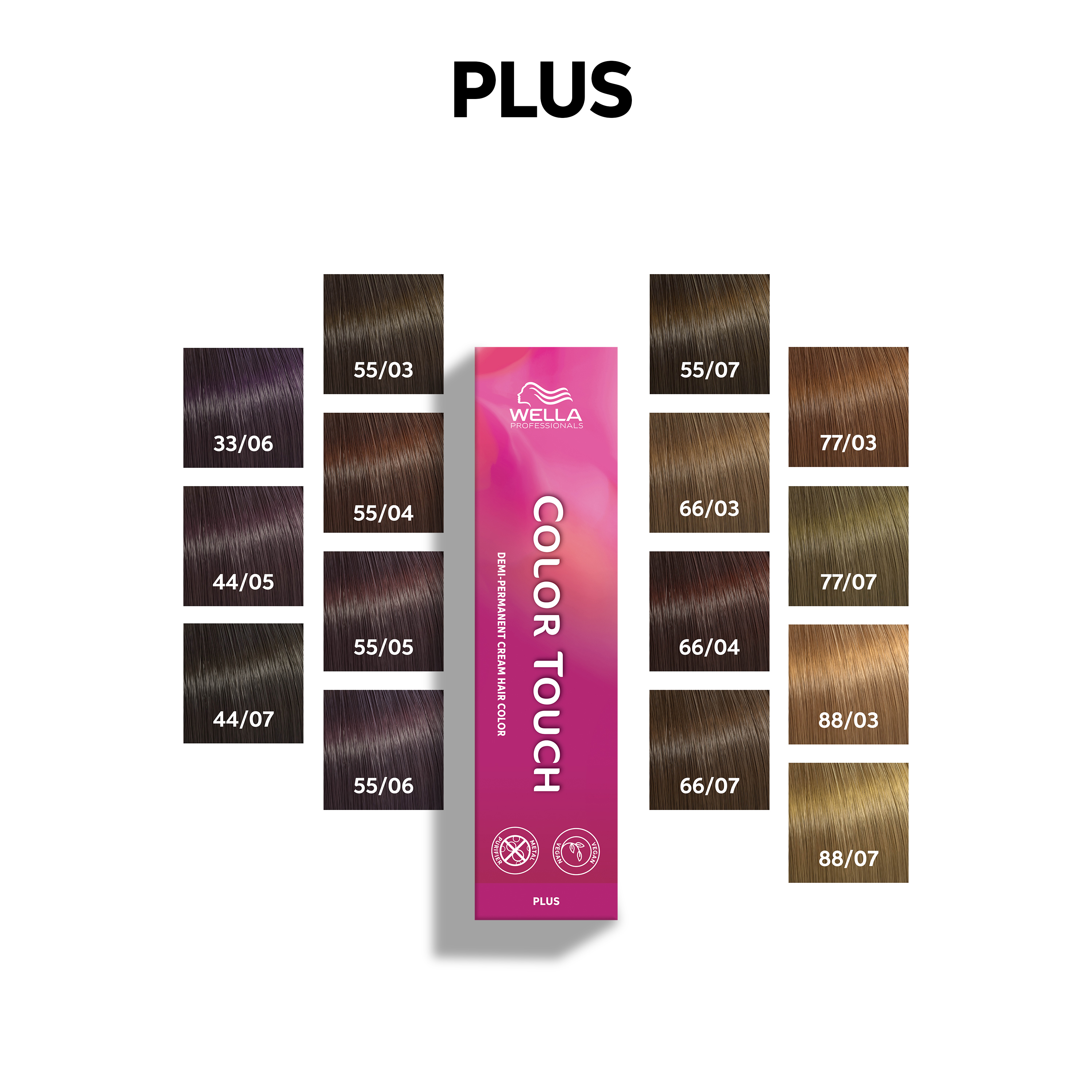 Wella Color Touch Plus 33/06 Dunkelbraun Intensiv Natur-Violett 60 ml