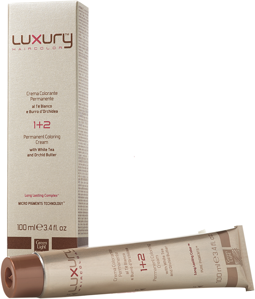 Luxury Haircolor Permanent Coloring Cream 7.62 Red Irise Blond 100 ml