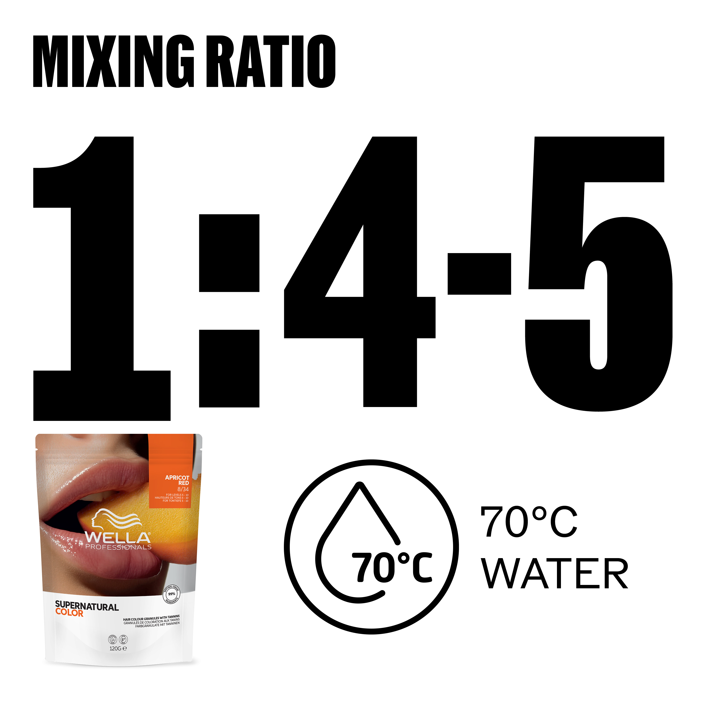 Wella Supernatural Color 120g - Apricot Red 8/34