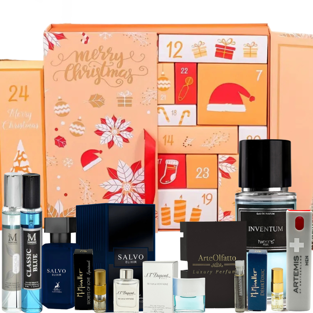 Parfum Adventskalender für Herren - 24 luxuriöse Duft-Überraschungen