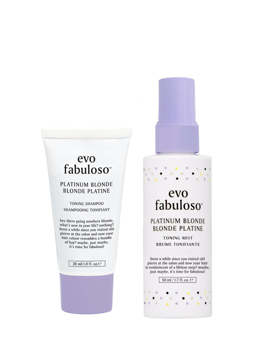 Evo Fabuloso Platinum Blonde Reiseset