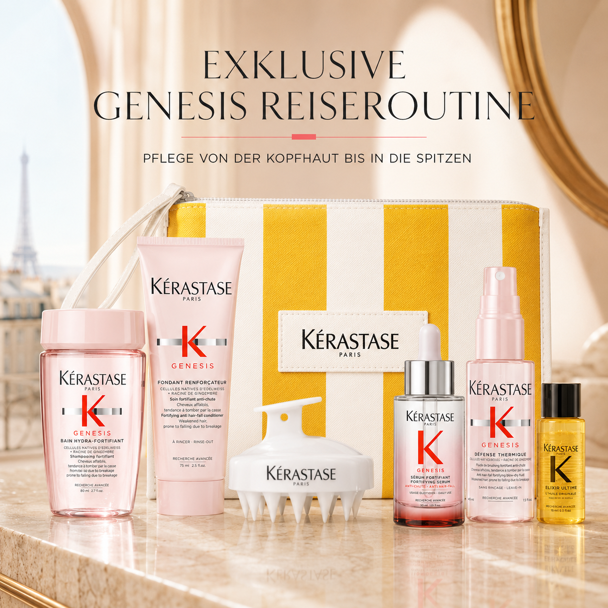 Kérastase Genesis Travel Routine mit Beauty Bag