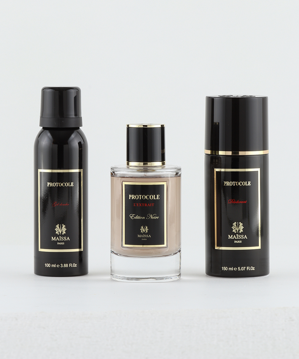 Maison Maissa Protocole Coffret - Parfum 100ml + Deospray 150ml + Gel 100ml