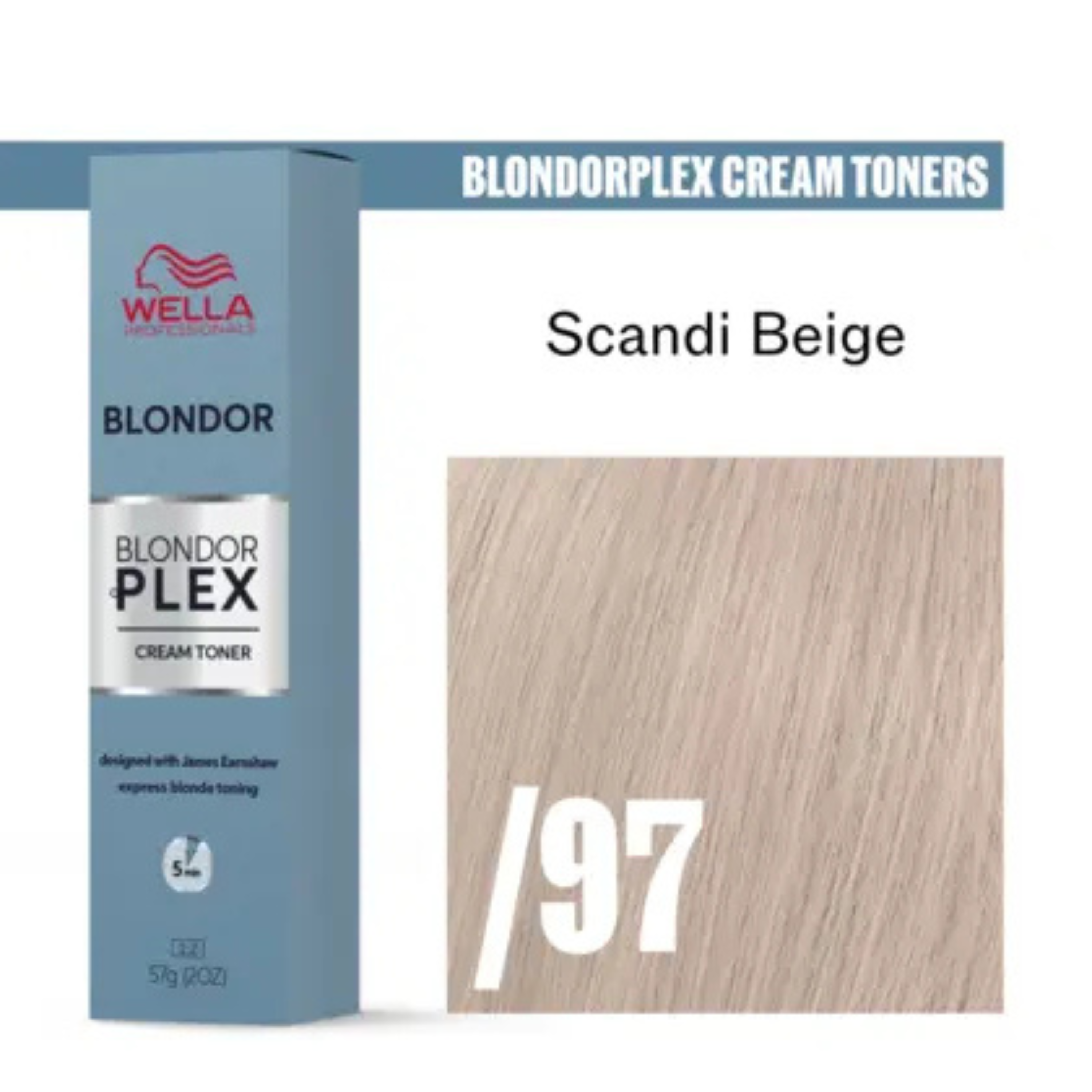 Wella BondorPlex Cream Toner /97 Scandi Beige + Welloxon Perfect 6% 60 ml
