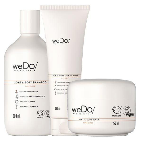 weDo Professional Light & Soft Set - Shampoo 300 ml + Conditioner 250 ml + Mask 150 ml