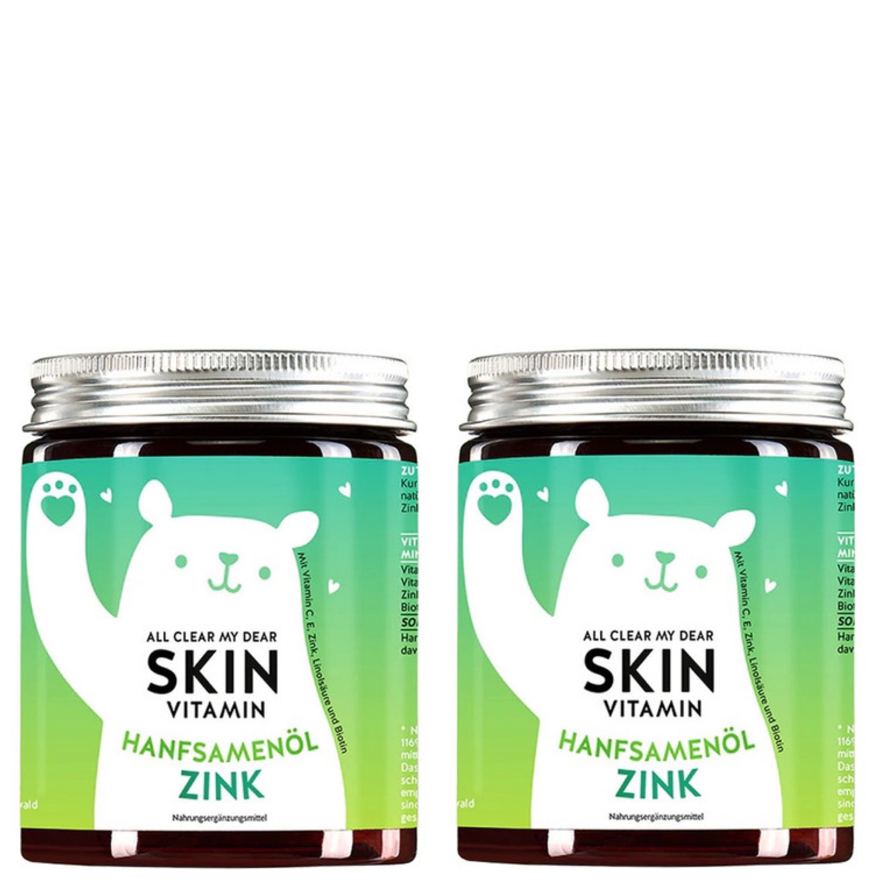 Bears With Benefits All Clear My Dear Skin Vitamins Doppelpack 120 Stück