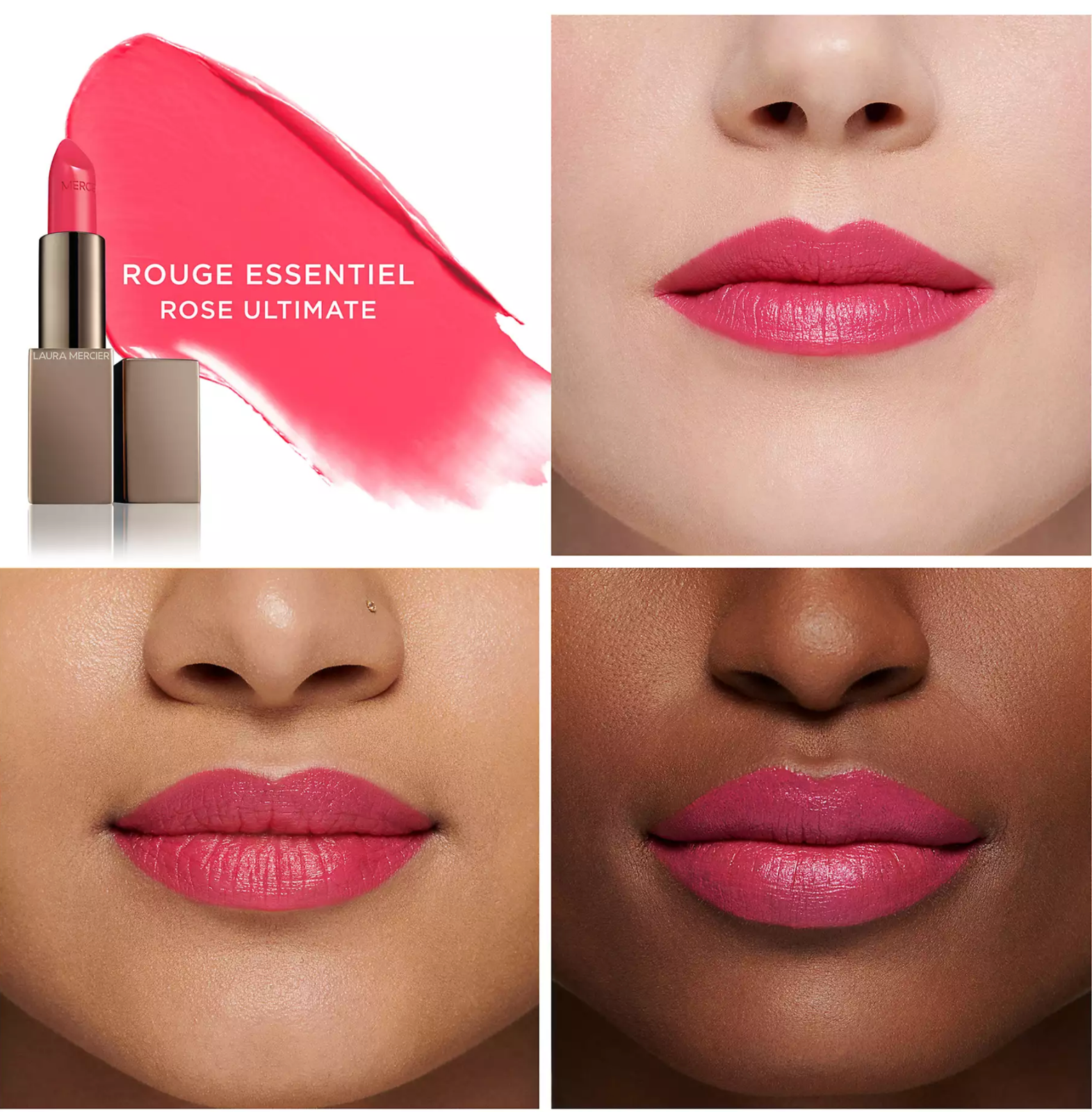 Laura Mercier Rouge Essentiel Silky Creme Lipstick 3,5g - Rose Ultimate