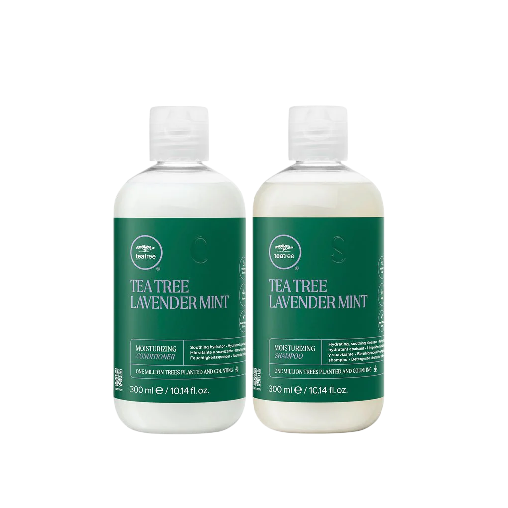 Paul Mitchell Tea Tree Lavender Mint Moisturizing Shampoo 300ml + Lavender Mint Moisturizing Conditioner 300ml